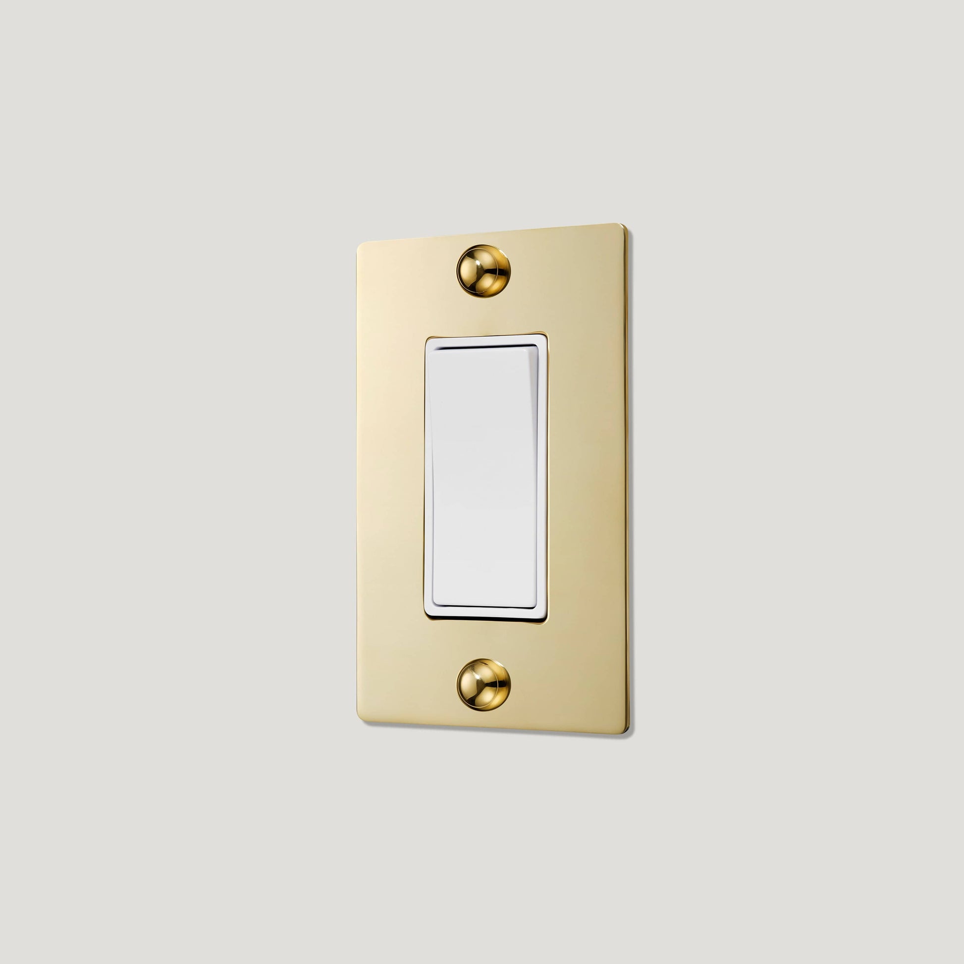 Plank Hardware JASPER 1G Rocker Switch - Unlacquered Brass
