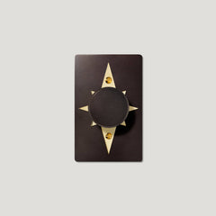 Plank Hardware JASPER 1G Star Dimmer Switch - Blackened Bronze / Unlacquered Brass