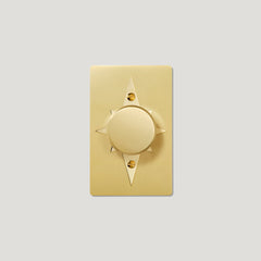 Plank Hardware JASPER 1G Star Dimmer Switch - Brass / Unlacquered Brass