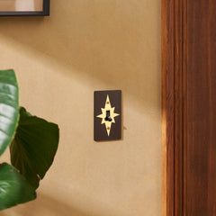 Plank Hardware JASPER 1G Star Toggle Switch - Blackened Bronze / Unlacquered Brass