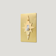 Plank Hardware JASPER 1G Star Toggle Switch - Brass / Unlacquered Brass