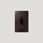 Plank Hardware JASPER 1G Toggle/Dimmer Plate - Blackened Bronze