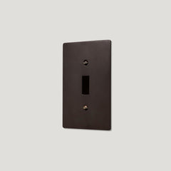 Plank Hardware JASPER 1G Toggle/Dimmer Plate - Blackened Bronze