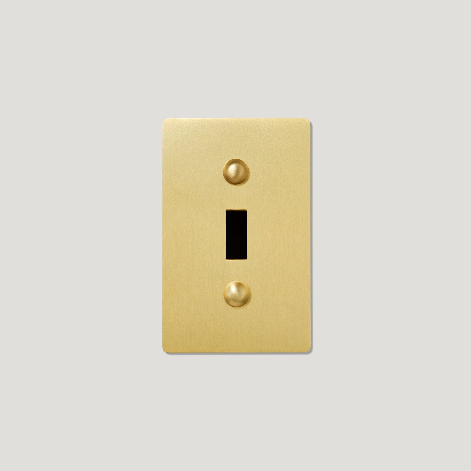 Plank Hardware JASPER 1G Toggle/Dimmer Plate - Brass