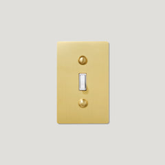 JASPER 1G Toggle Light Switch - Brass