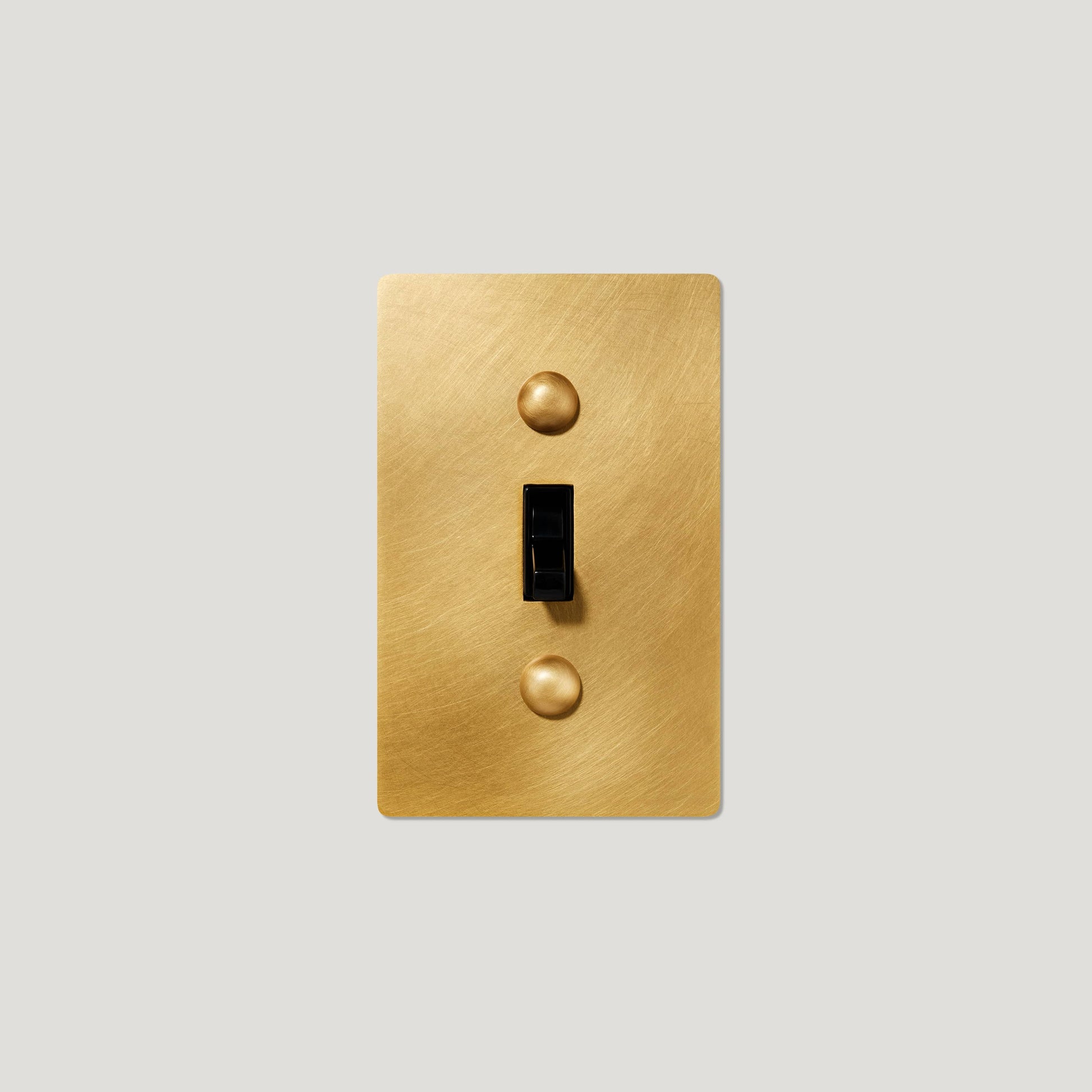 Plank Hardware JASPER 1G Toggle Switch - Heritage Brass