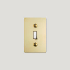 JASPER 1G Toggle Light Switch - Unlacquered Brass