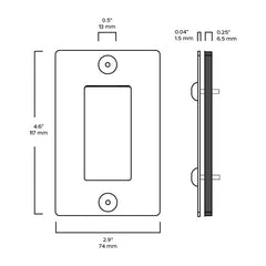 Plank Hardware JASPER 1G Universal Plate - Brass