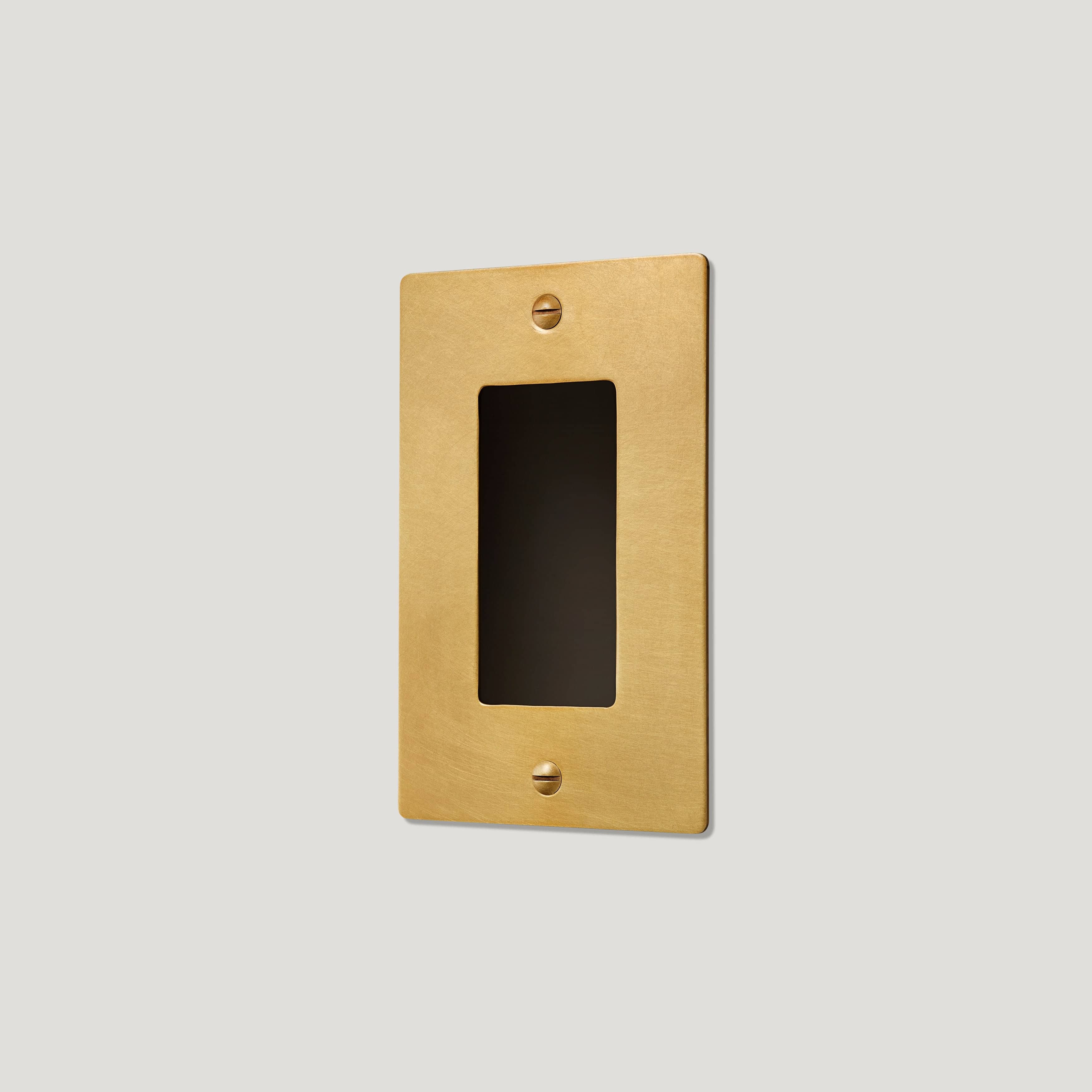 Plank Hardware JASPER 1G Universal Plate - Heritage Brass