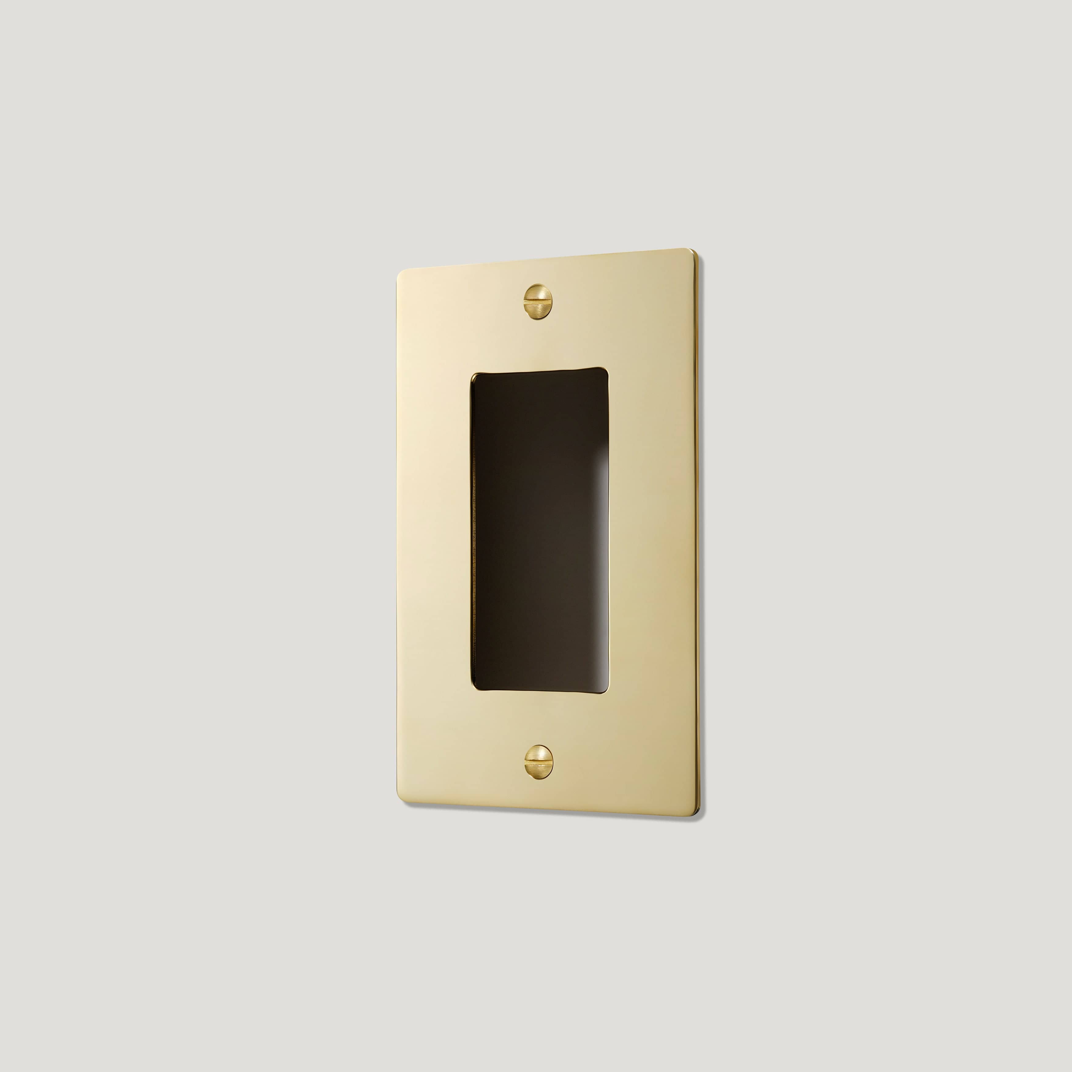 Plank Hardware JASPER 1G Universal Plate - Unlacquered Brass