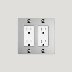 JASPER 2G 15A Outlet - Polished Nickel