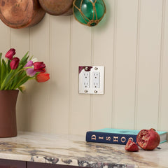 Plank Hardware JASPER 2G 15A Outlet - Polished Nickel