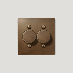 Plank Hardware JASPER 2G Dimmer Switch - Antique Brass