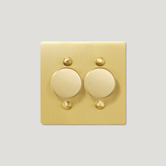 Plank Hardware JASPER 2G Dimmer Switch - Brass
