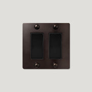 Plank Hardware JASPER 2G Rocker Switch - Blackened Bronze