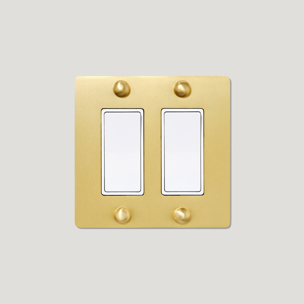 JASPER 2G Rocker Switch - Brass