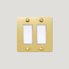 Plank Hardware JASPER 2G Rocker Switch - Brass
