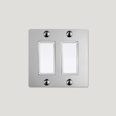 Plank Hardware JASPER 2G Rocker Switch - Polished Nickel