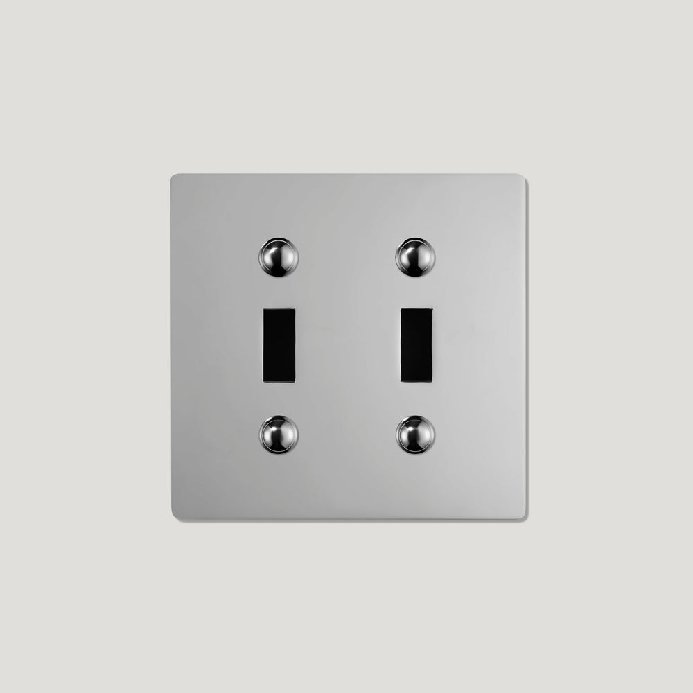 JASPER 2G Toggle/Dimmer Plate - Polished Nickel