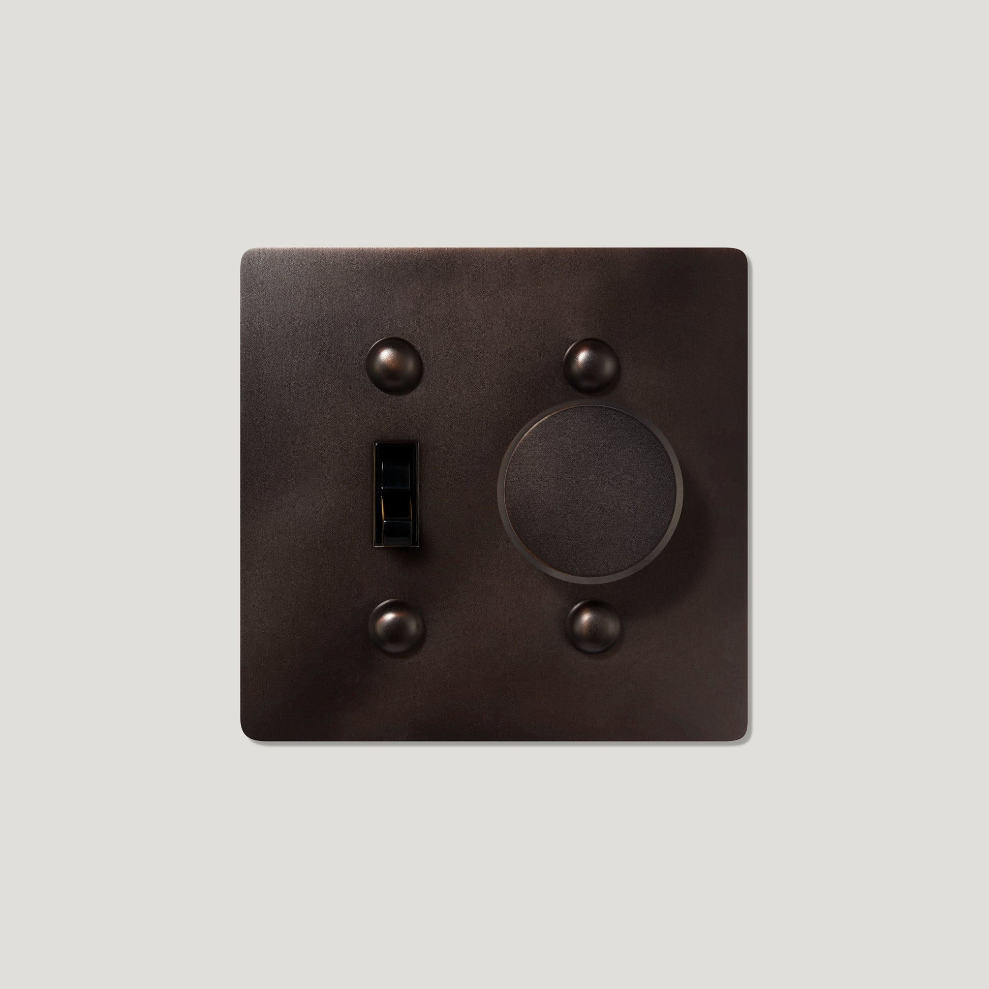 Plank Hardware JASPER 2G Toggle Switch & Dimmer - Blackened Bronze