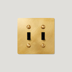 Plank Hardware JASPER 2G Toggle Switch - Heritage Brass