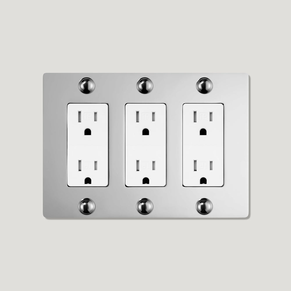 JASPER 3G 15A Outlet - Polished Nickel