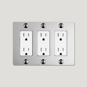 Plank Hardware JASPER 3G 15A Outlet - Polished Nickel