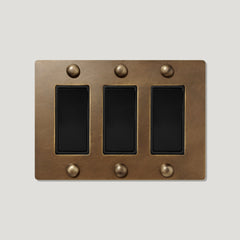 Plank Hardware JASPER 3G Rocker Switch - Antique Brass