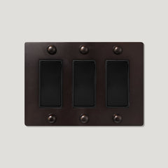 JASPER 3G Rocker Light Switch - Blackened Bronze