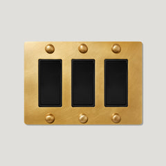 Plank Hardware JASPER 3G Rocker Switch - Heritage Brass