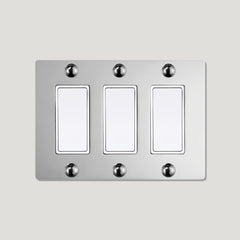 JASPER 3G Rocker Light Switch - Polished Nickel