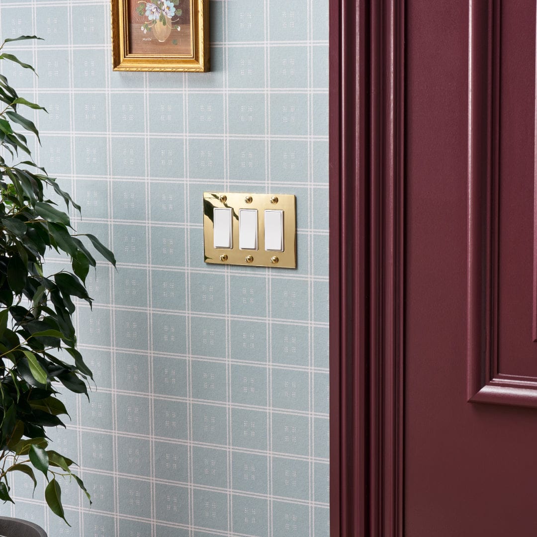Plank Hardware JASPER 3G Rocker Switch - Unlacquered Brass