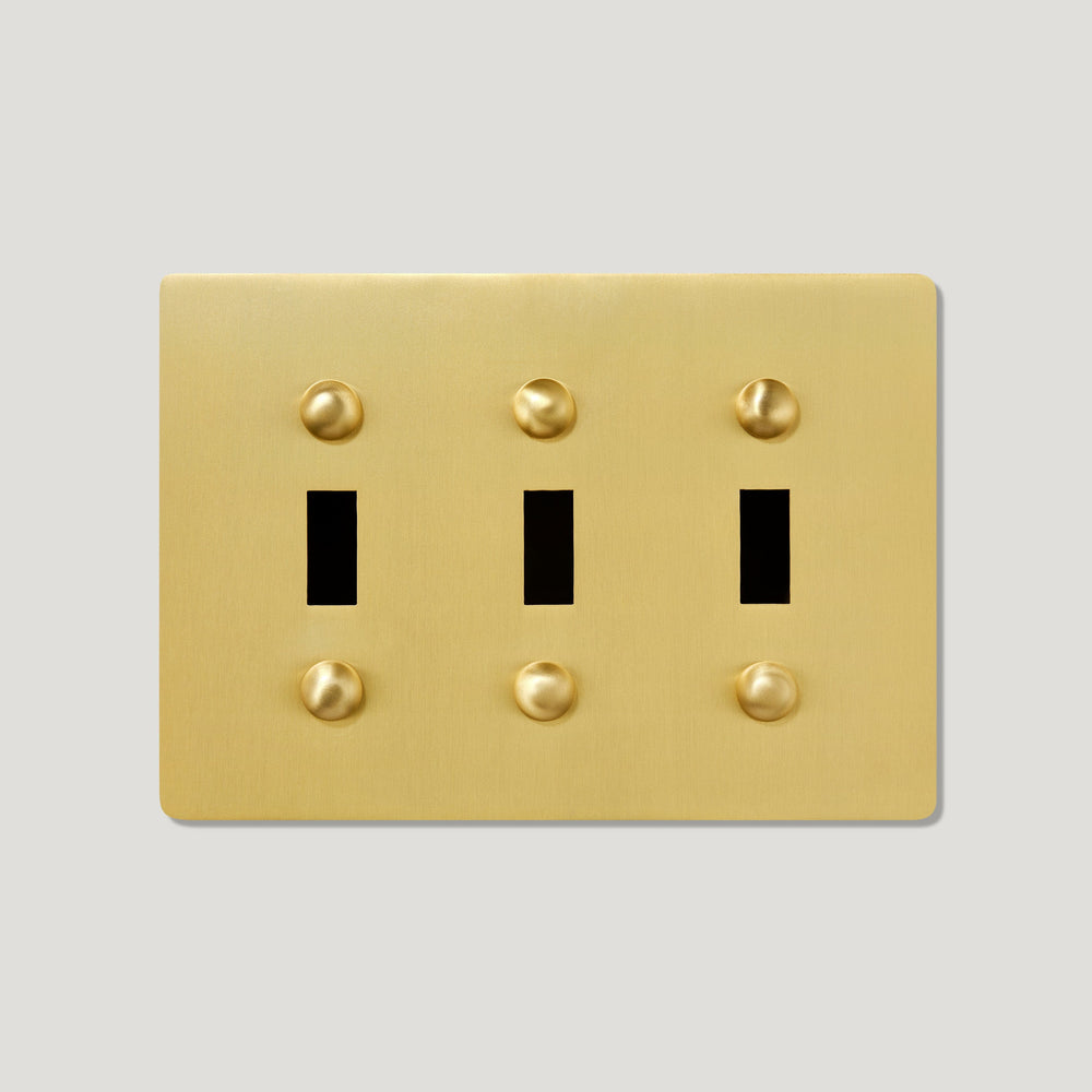 JASPER 3G Toggle/Dimmer Plate - Brass