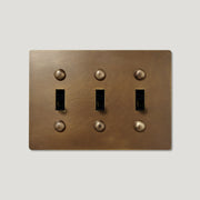 Plank Hardware JASPER 3G Toggle Switch - Antique Brass
