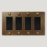 Plank Hardware JASPER 4G Rocker Switch - Antique Brass