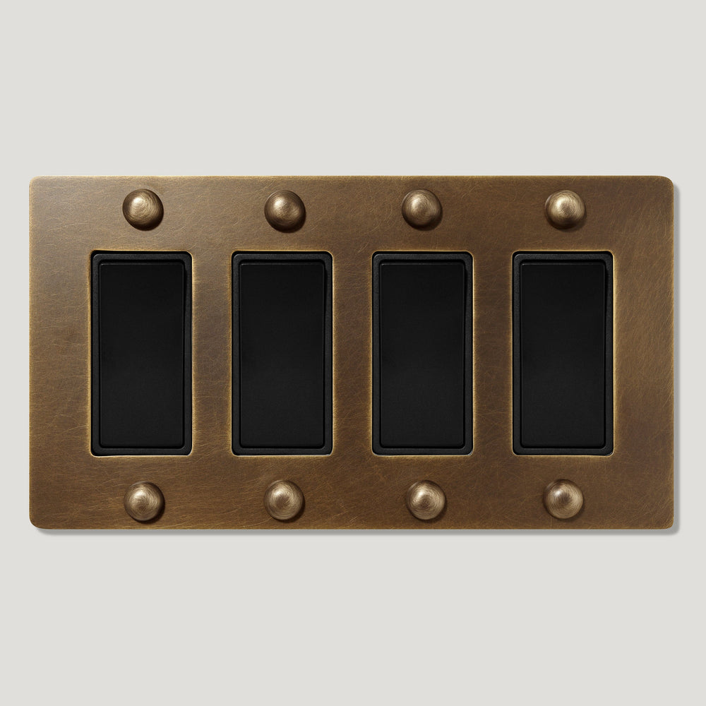 JASPER 4G Rocker Switch - Antique Brass