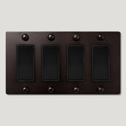 Plank Hardware JASPER 4G Rocker Switch - Blackened Bronze