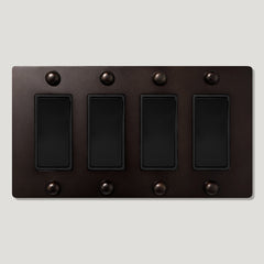 JASPER 4G Rocker Light Switch - Blackened Bronze