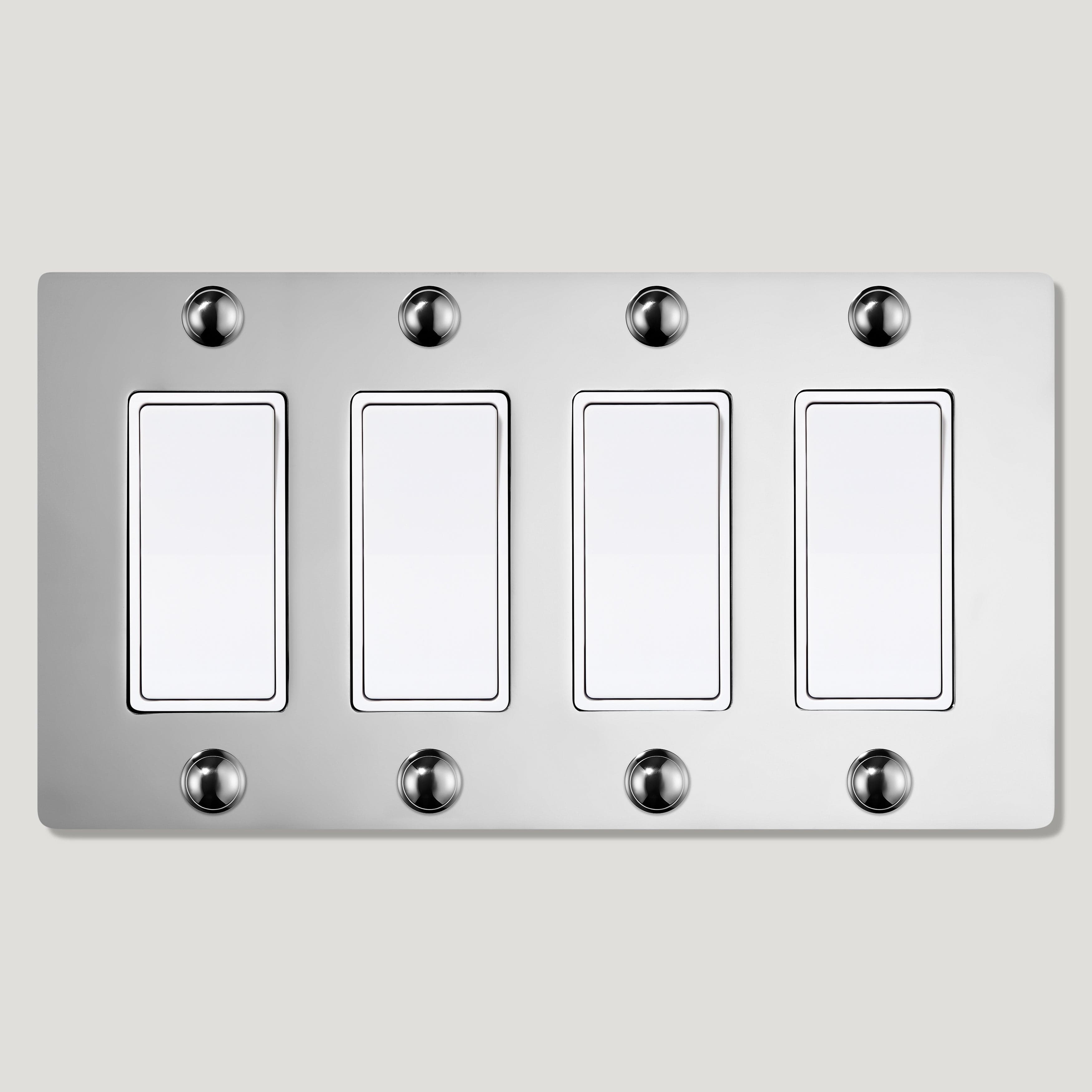 Plank Hardware JASPER 4G Rocker Switch - Polished Nickel