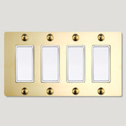 Plank Hardware JASPER 4G Rocker Switch - Unlacquered Brass