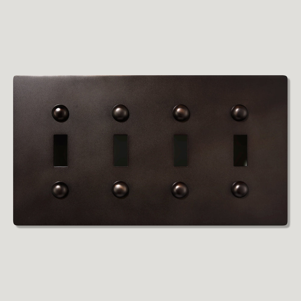 JASPER 4G Toggle/Dimmer Plate - Blackened Bronze