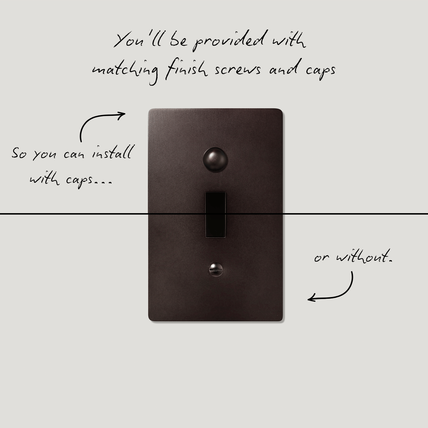 Plank Hardware JASPER 4G Toggle Switch - Blackened Bronze