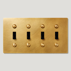 Plank Hardware JASPER 4G Toggle Switch - Heritage Brass