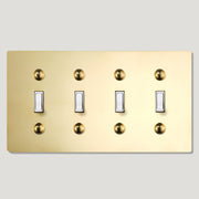 Plank Hardware JASPER 4G Toggle Switch - Unlacquered Brass