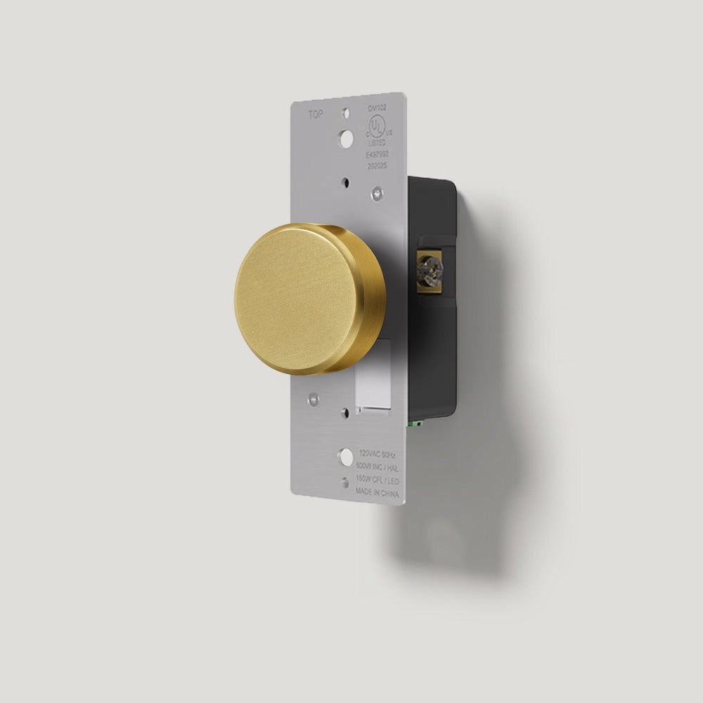 JASPER Dimmer Switch Module - Brass Detail