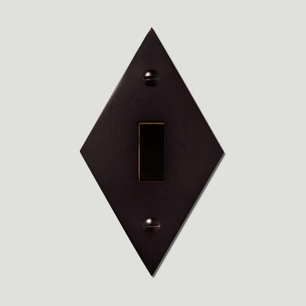 JASPER Switch Diamond Backplate - Blackened Bronze