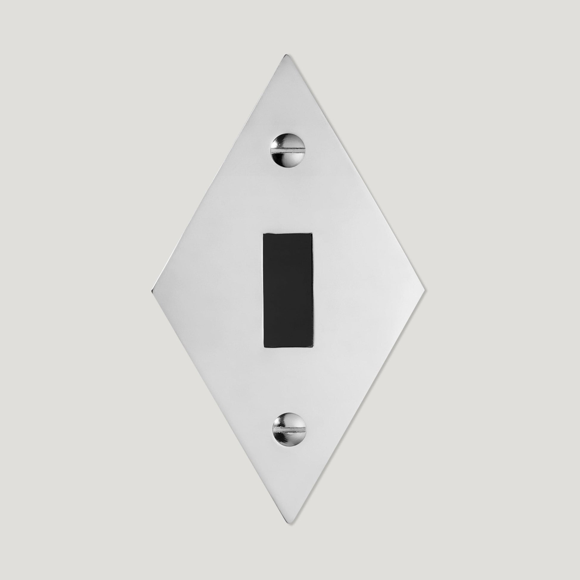 Plank Hardware JASPER Switch Diamond Backplate - Polished Nickel