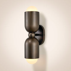 Plank Hardware JENSEN Double Wall Sconce - Antique Brass