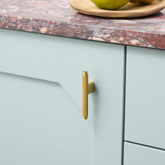 Plank Hardware KEPLER Knurled L-Bar Pull - Brass