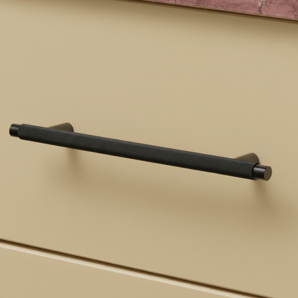 Plank Hardware KEPLER Knurled T-Bar Pull - Black